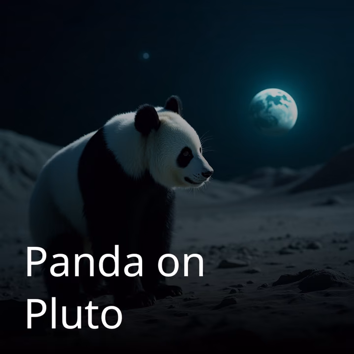 Panda on Pluto Panda on Pluto