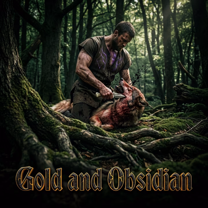Gold and Obsidian Gold and Obsidian