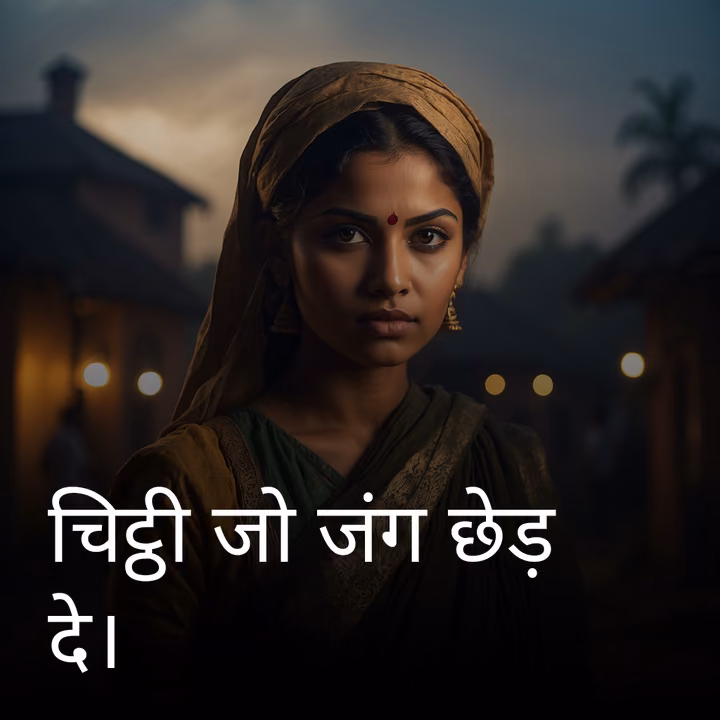 चिट्ठी जो जंग छेड़ दे। चिट्ठी जो जंग छेड़ दे।
